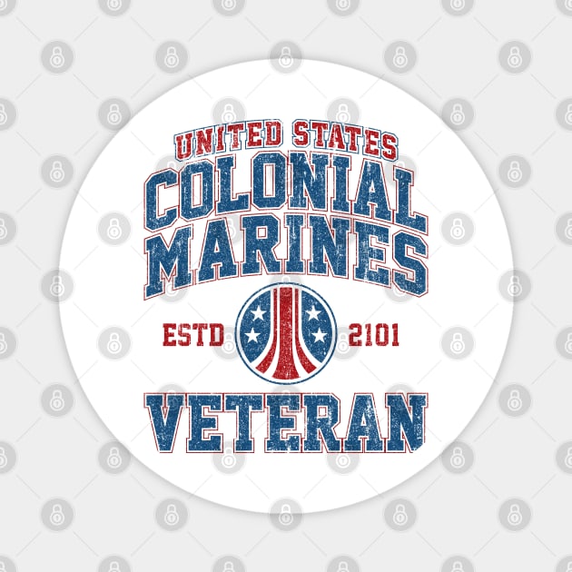 United States Colonial Marines Veteran (Variant) Magnet by huckblade